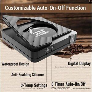 Coffee Mug Warmer&Coffee Warmer for Desk Auto Shut Off, w/ 3 Temperature Setting